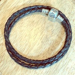 Pandora Braided Leather Bracelet